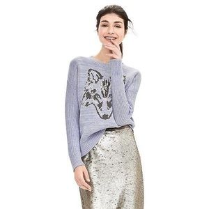 Banana Republic wolf sweater 🐺🍂